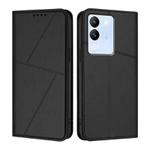 For vivo V29e / Y200 / V30 Lite 5G Global Strong Magnetic Frosted Flip Leather Phone Case(Black)