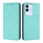 For vivo V29e / Y200 / V30 Lite 5G Global Strong Magnetic Frosted Flip Leather Phone Case(Light Blue)