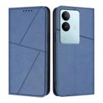 For vivo V29 / V29 Pro Global Strong Magnetic Frosted Flip Leather Phone Case(Royal Blue)