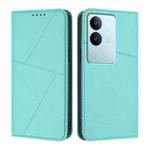 For vivo V29 / V29 Pro Global Strong Magnetic Frosted Flip Leather Phone Case(Light Blue)
