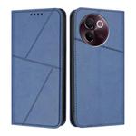 For vivo V30e Strong Magnetic Frosted Flip Leather Phone Case(Royal Blue)