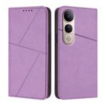 For vivo V50 Lite 4G / 5G Strong Magnetic Frosted Flip Leather Phone Case(Light Purple)