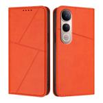 For vivo V50 Lite 4G / 5G Strong Magnetic Frosted Flip Leather Phone Case(Orange)