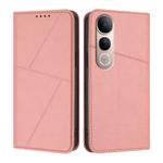 For vivo V50 Lite 4G / 5G Strong Magnetic Frosted Flip Leather Phone Case(Pink)