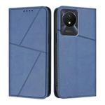 For vivo Y02 / Y02A / Y02t / Y11 2023 Strong Magnetic Frosted Flip Leather Phone Case(Royal Blue)