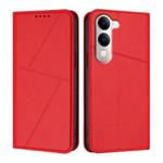 For vivo Y04 4G / Y29s 5G Global Strong Magnetic Frosted Flip Leather Phone Case(Red)