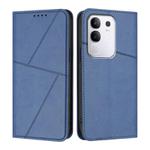 For vivo Y29 4G Strong Magnetic Frosted Flip Leather Phone Case(Royal Blue)