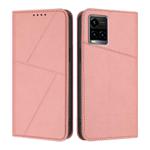 For vivo Y33t Strong Magnetic Frosted Flip Leather Phone Case(Pink)