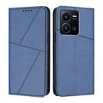 For vivo Y35 4G / Y77 / Y77e Strong Magnetic Frosted Flip Leather Phone Case(Royal Blue)
