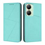 For vivo Y35m+ / Y35+ / Y27 4G 2023 Strong Magnetic Frosted Flip Leather Phone Case(Light Blue)