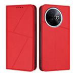 For vivo Y39 5G / vivo Y300i Strong Magnetic Frosted Flip Leather Phone Case(Red)