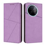 For vivo Y39 5G / vivo Y300i Strong Magnetic Frosted Flip Leather Phone Case(Light Purple)