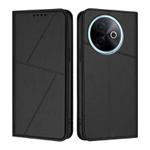 For vivo Y39 5G / vivo Y300i Strong Magnetic Frosted Flip Leather Phone Case(Black)