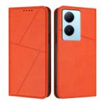 For vivo Y78 / Y78+ / V29 Lite Strong Magnetic Frosted Flip Leather Phone Case(Orange)