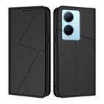 For vivo Y78 / Y78+ / V29 Lite Strong Magnetic Frosted Flip Leather Phone Case(Black)