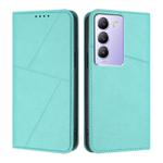 For vivo Y100 4G / 5G / Y100 IDN / V30 Lite 4G Strong Magnetic Frosted Flip Leather Phone Case(Light Blue)