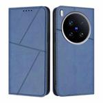 For vivo X200 Ultra Strong Magnetic Frosted Flip Leather Phone Case(Royal Blue)