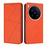 For vivo X200 Ultra Strong Magnetic Frosted Flip Leather Phone Case(Orange)