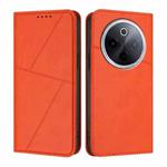 For vivo iQOO Z10 / T4 / Y300 Pro Strong Magnetic Frosted Flip Leather Phone Case(Orange)