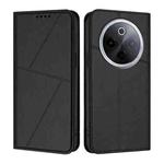For vivo iQOO Z10 / T4 / Y300 Pro Strong Magnetic Frosted Flip Leather Phone Case(Black)