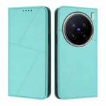 For vivo X200 Pro Strong Magnetic Frosted Flip Leather Phone Case(Light Blue)