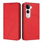 For vivo Y400 Pro 5G Strong Magnetic Frosted Flip Leather Phone Case(Red)