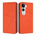 For vivo Y400 Pro 5G Strong Magnetic Frosted Flip Leather Phone Case(Orange)