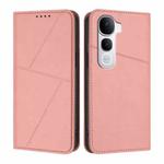 For vivo Y400 Pro 5G Strong Magnetic Frosted Flip Leather Phone Case(Pink)