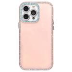 For iPhone 12 Pro Dual-Sided Rhinestone Design Matte Full Coverage Phone Case(Pink)