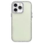 For iPhone 11 Pro Max Dual-Sided Rhinestone Design Matte Full Coverage Phone Case(Green)
