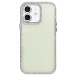 For iPhone 11 Dual-Sided Rhinestone Design Matte Full Coverage Phone Case(Green)