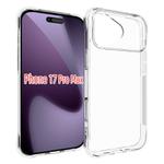 For iPhone 17 Pro Max Big Hole Shockproof Non-slip Thickening TPU Phone Case(Transparent)