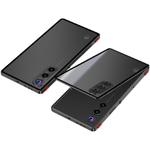 For ZTE nubia Red Magic 10 Air Snap Buckle Metal Frame Frosted Phone Case(Black)
