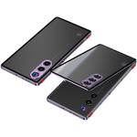 For ZTE nubia Red Magic 10 Air Snap Buckle Metal Frame Frosted Phone Case(Dark Purple)