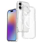For iPhone 17 Scratchproof PC Hybrid TPU Magsafe Phone Case(Transparent)