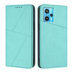 For Realme 9 Pro+ Strong Magnetic Frosted Flip Leather Phone Case(Light Blue)