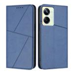 For Realme 10 Pro Strong Magnetic Frosted Flip Leather Phone Case(Royal Blue)