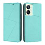 For Realme 10 Pro Strong Magnetic Frosted Flip Leather Phone Case(Light Blue)