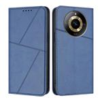 For Realme Narzo 60 Strong Magnetic Frosted Flip Leather Phone Case(Royal Blue)