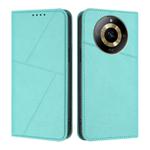 For Realme Narzo 60 Strong Magnetic Frosted Flip Leather Phone Case(Light Blue)