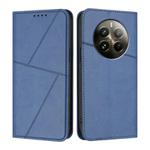 For Realme 12 Pro Strong Magnetic Frosted Flip Leather Phone Case(Royal Blue)