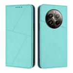 For Realme 12 Pro+ Strong Magnetic Frosted Flip Leather Phone Case(Light Blue)
