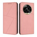 For Realme 13 Pro Strong Magnetic Frosted Flip Leather Phone Case(Pink)