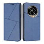 For Realme 13 Pro+ Strong Magnetic Frosted Flip Leather Phone Case(Royal Blue)