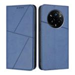 For Realme 14 Pro+ Strong Magnetic Frosted Flip Leather Phone Case(Royal Blue)