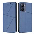For Realme C33 Strong Magnetic Frosted Flip Leather Phone Case(Royal Blue)