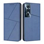 For Realme C65 4G Strong Magnetic Frosted Flip Leather Phone Case(Royal Blue)