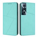For Realme C65 4G Strong Magnetic Frosted Flip Leather Phone Case(Light Blue)