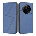 For Realme GT5 Pro Strong Magnetic Frosted Flip Leather Phone Case(Royal Blue)