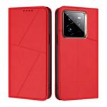For Realme GT 7 Pro Strong Magnetic Frosted Flip Leather Phone Case(Red)